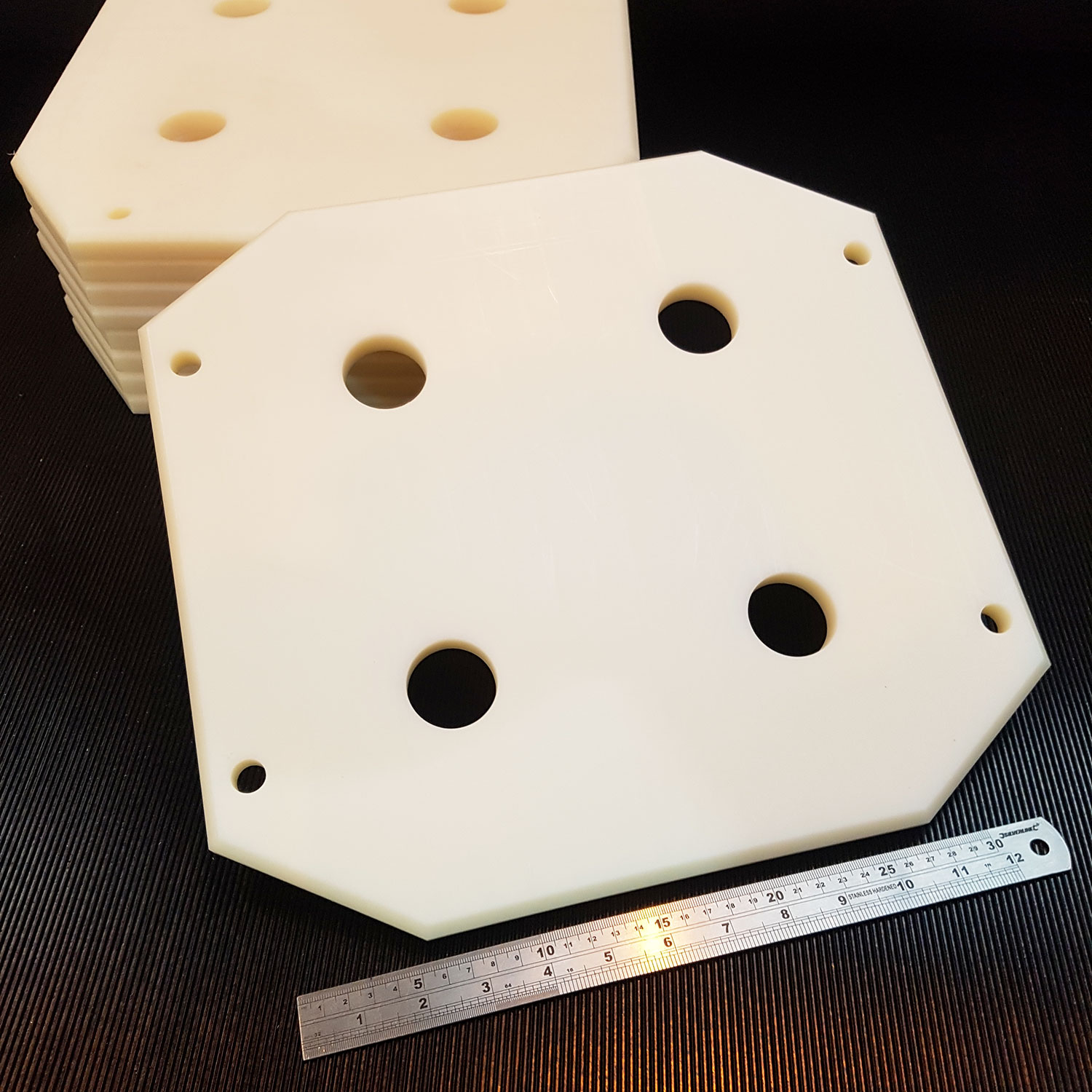 engineering plastics nylon air skid backing-plates